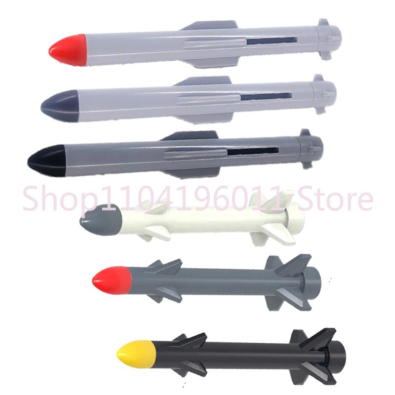 MOC Military Building Blocks Accessories Missile Rocket Nuclear  Assembly Models Compatible With Toys Kid Gift Bricks X053 DIY