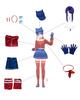 Cappy Cosplay Costume with Cool Adult School Event Stage Outfit with Size [Excellent Quality] Wig, Mita, Costume, Festival, Costume, (Cappy Wig, M)
