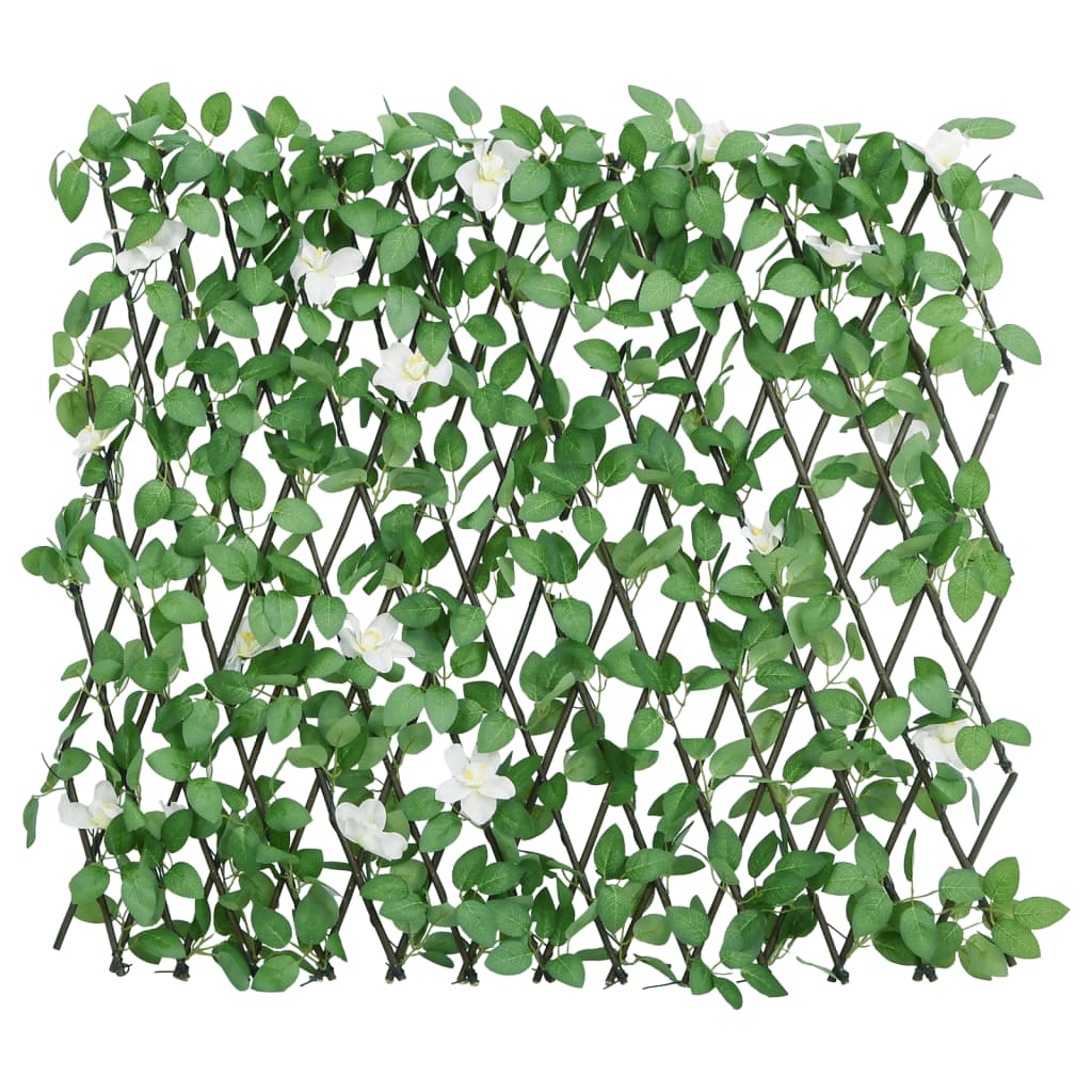 Climbing Grid with Artificial Ivy Expandable Green 186 x 30 cm