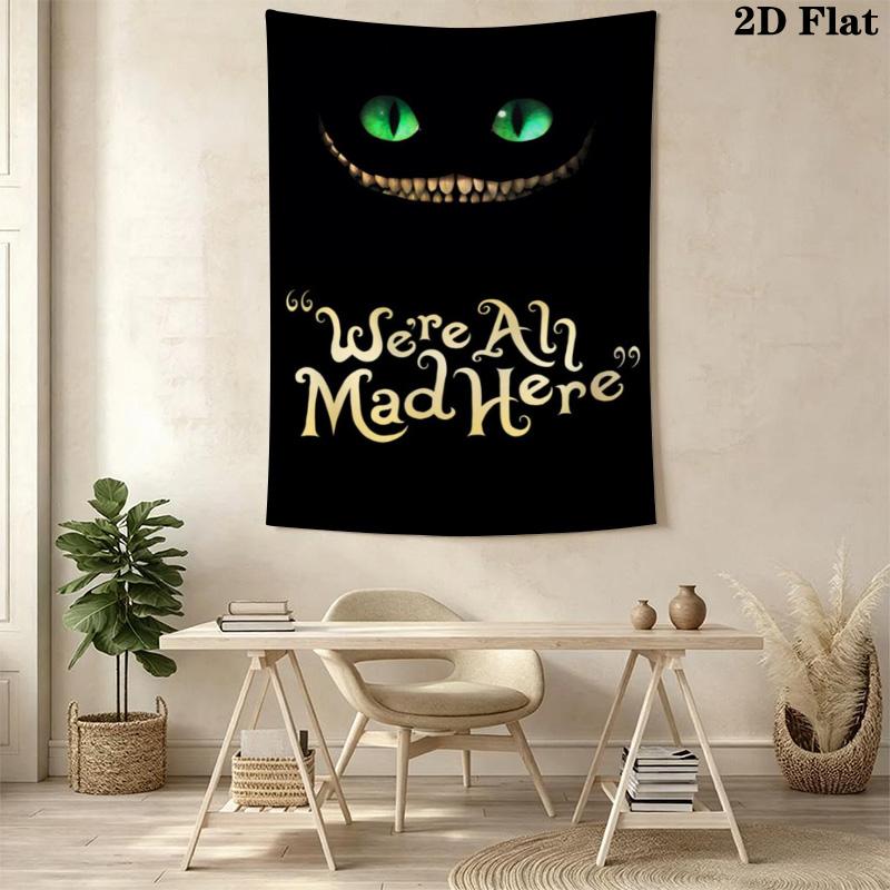 Dark, Evil Cat Pattern Home Decor Tapestry, Wall Hanging, Decorative RV Wall Cloth.ZGT0914203