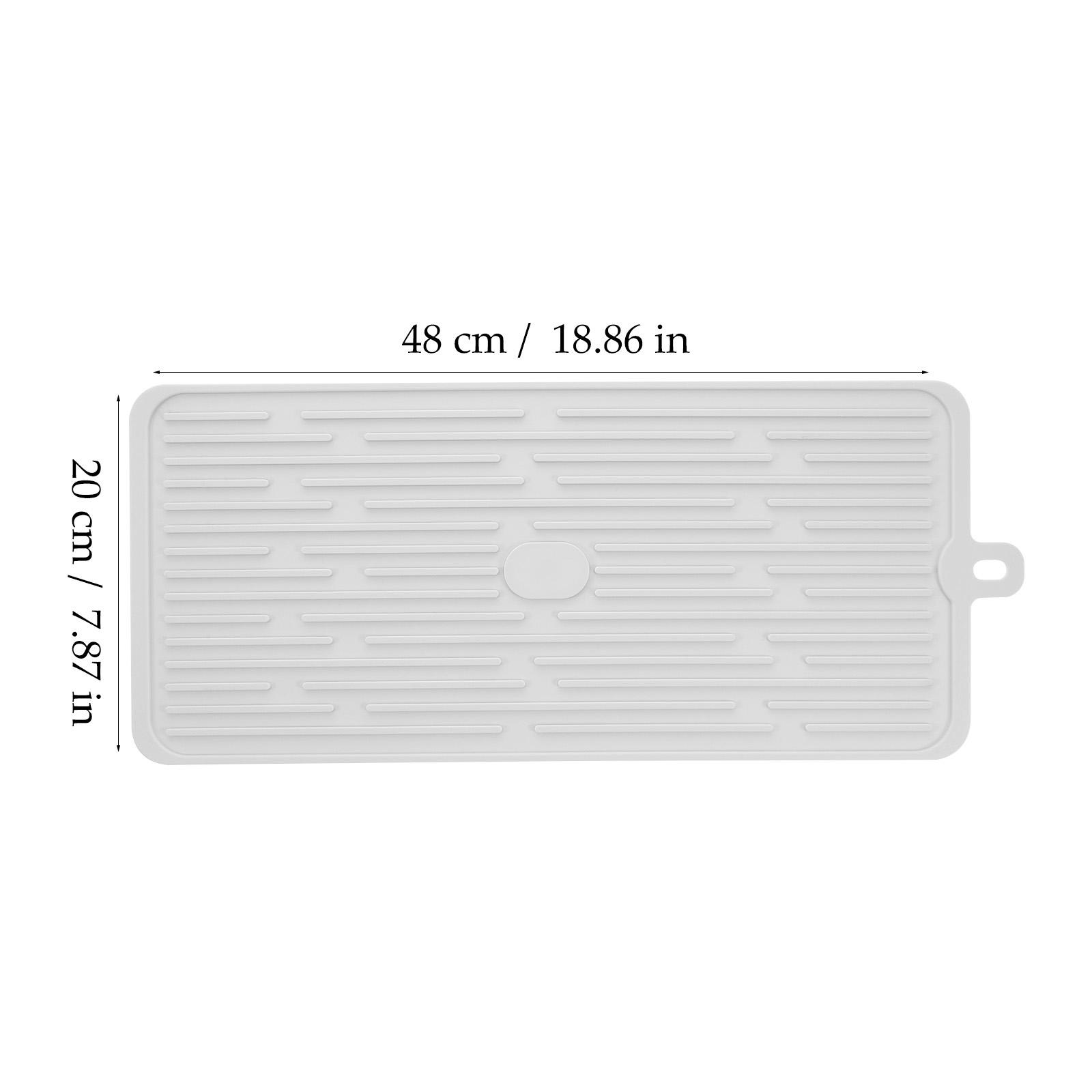 Silicone Dish Drying Mat Kitchen Countertop Water Absorbing Non-Skid Heat Insulation Lightweight Compact Design for Cups Plates other