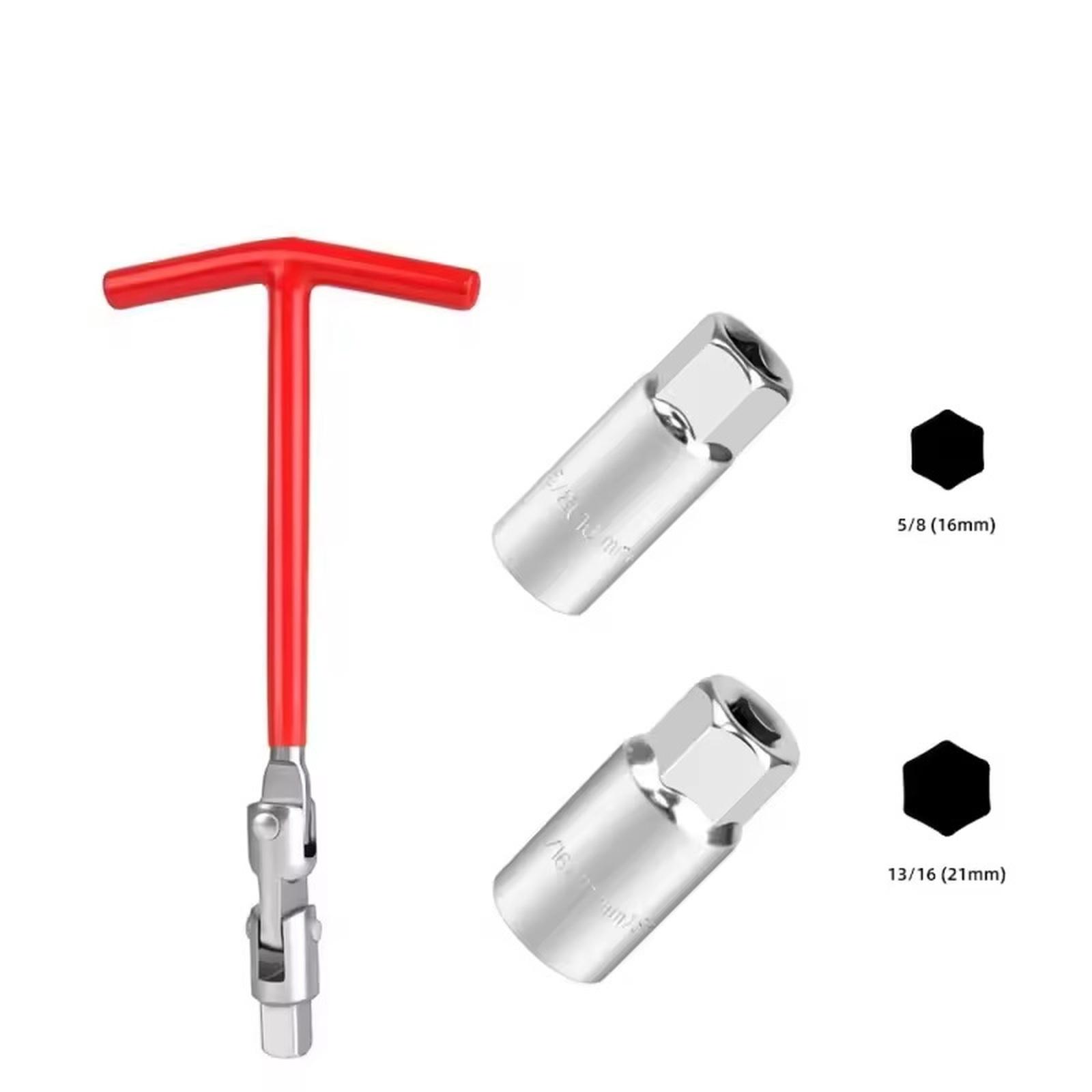 

Набор инструментов для ремонта автомобилей и мотоциклов Съемная головка 16 мм (5/8 ) 21мм (13/16 ) с Т-образной рукояткой One Size