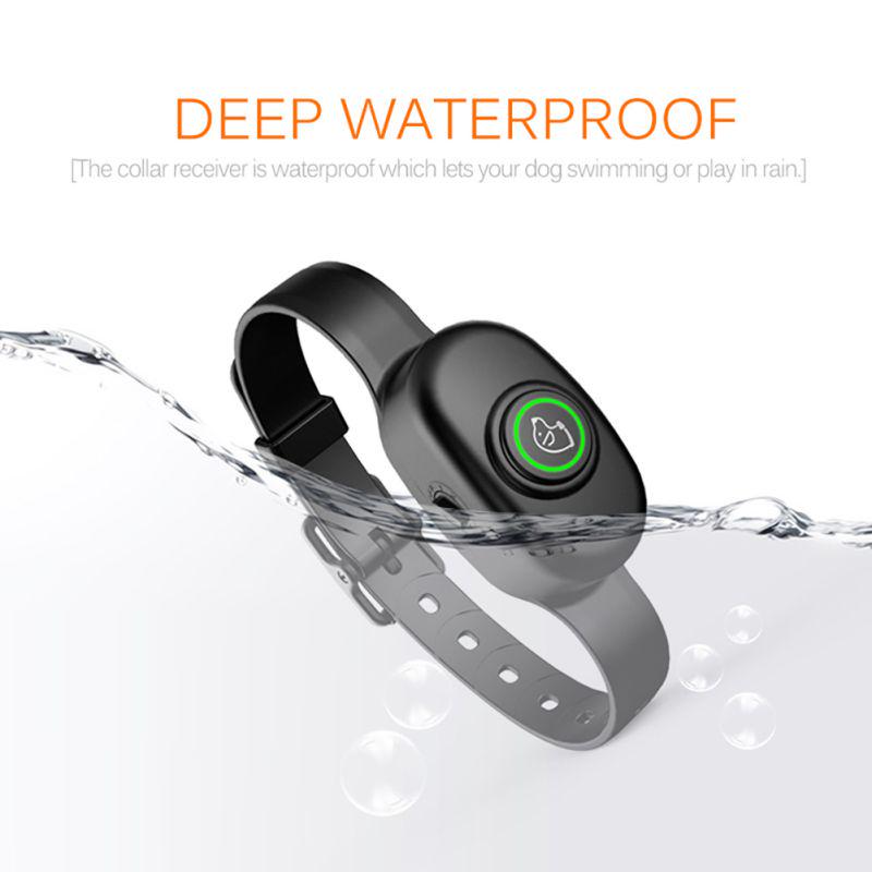 Pet Dog Rechargeable Anti Bark Collar Control Train Waterproof Stop Barking Dog Waterproof Ultrasonic Training Collars