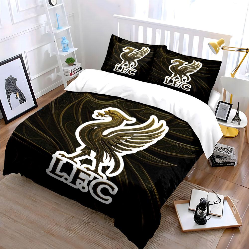 Golden Liverbird, L.F.C. Emblem. Bedding Sets Duvet Cover Sets Duvet Covers Pillowcases(1*Duvet Cover 2*Pillowcases Without Duvet Insert)