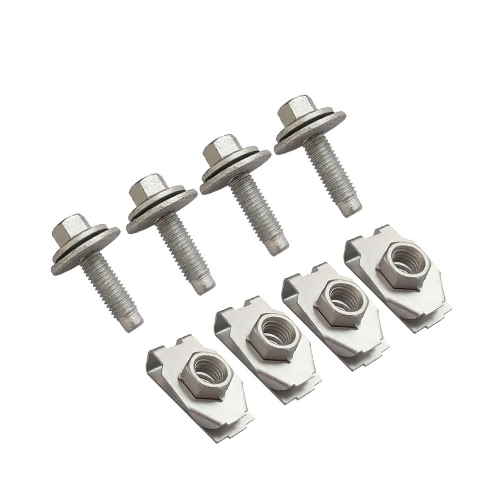 4034A Front Skid Plate Filter 4 Nuts & Bolts for Lincoln Navigator 2018-2024, for Ford F-150 2015-2020, for Ford Expedition 2018-2024