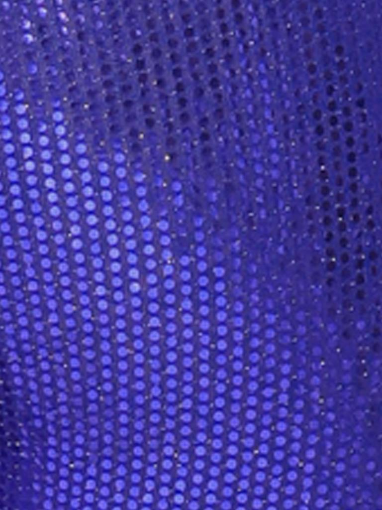 Allegra K Women's Polka Dot and Sequined Belle Stretch Shiny Flare Pants In Blue Purple, Size XL