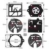 5pcs Carburetor Carb Repair Rebuild Kit For Homelite ST160 ST180 Walbro K10-HDC Solo 600 605 606 616 631 Chaaw
