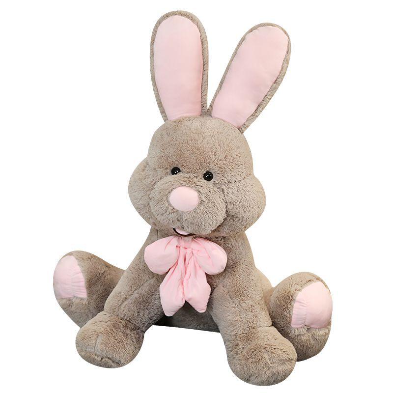 Large Plush Bunny Stuffed Animal, Cute Sleeping Pillow Doll for Girls, Lazy Rabbit Toy Gift