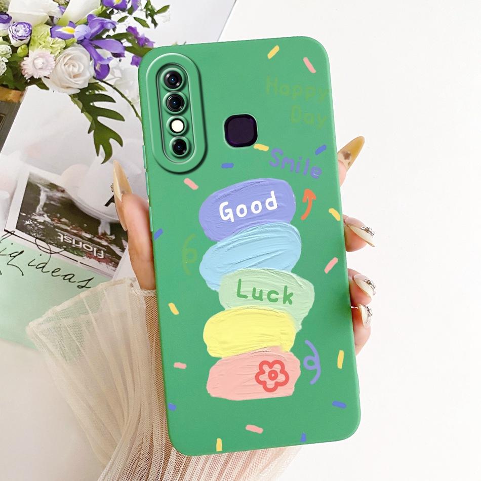 For Infinix Hot 8 / Hot 8 Lite X650 X650C X650B X650D Fashion Dusk Beach Painting Phone Case Shockproof Soft Silicone Bumpers