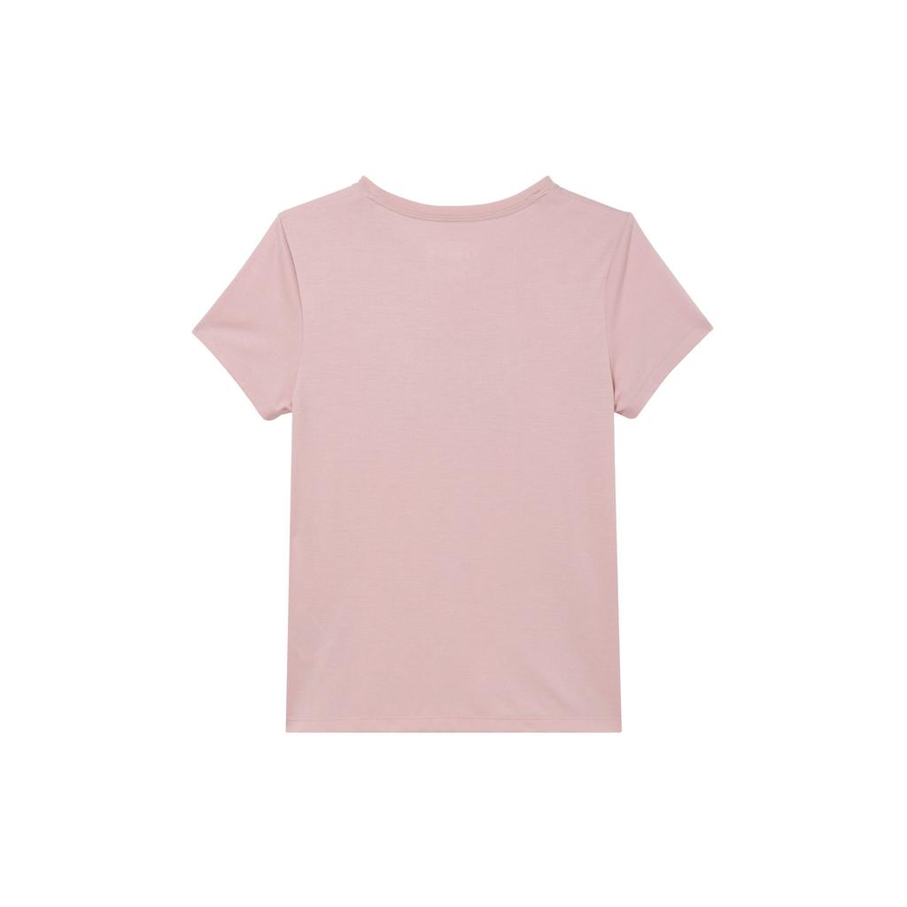 Jordan Letter Pattern Printed Slim Fit Round Neck Short Sleeve T-Shirt Women Tops Ceramic-Pink FN5724607