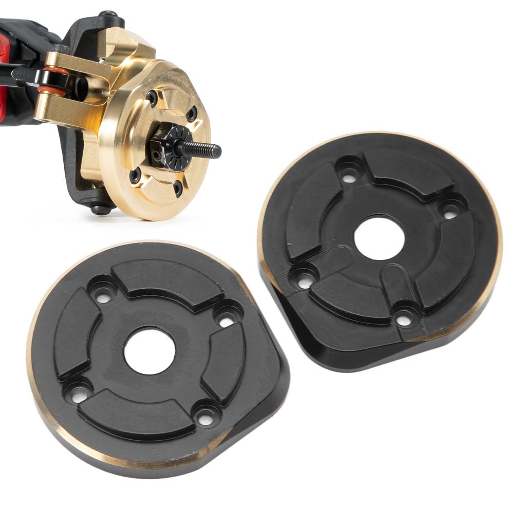 2Pcs Outer Portal Covers Black Antiwear Rustproof High Accuracy Portal Covers Weights for SCX10 III Capra 1/10 Crawler