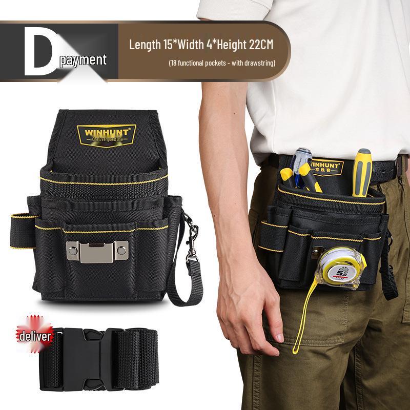 Langlebiger Elektriker Werkzeuggürtel: Multifunktionale Canvas-Hüfttasche für tragbare Aufbewahrung
