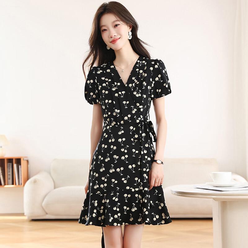 La Chapelle Elegant A-Line Midi Dress L