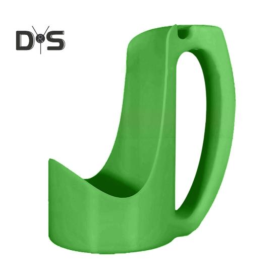

Держатель для банок, напечатанный на 3D-принтере, эргономичная ручка для банок с газировкой и пивом, универсальный держатель для холодных напитков с нескользящим дизайном, портативный аксессуар для дома и улицы Cola 1 зелёный