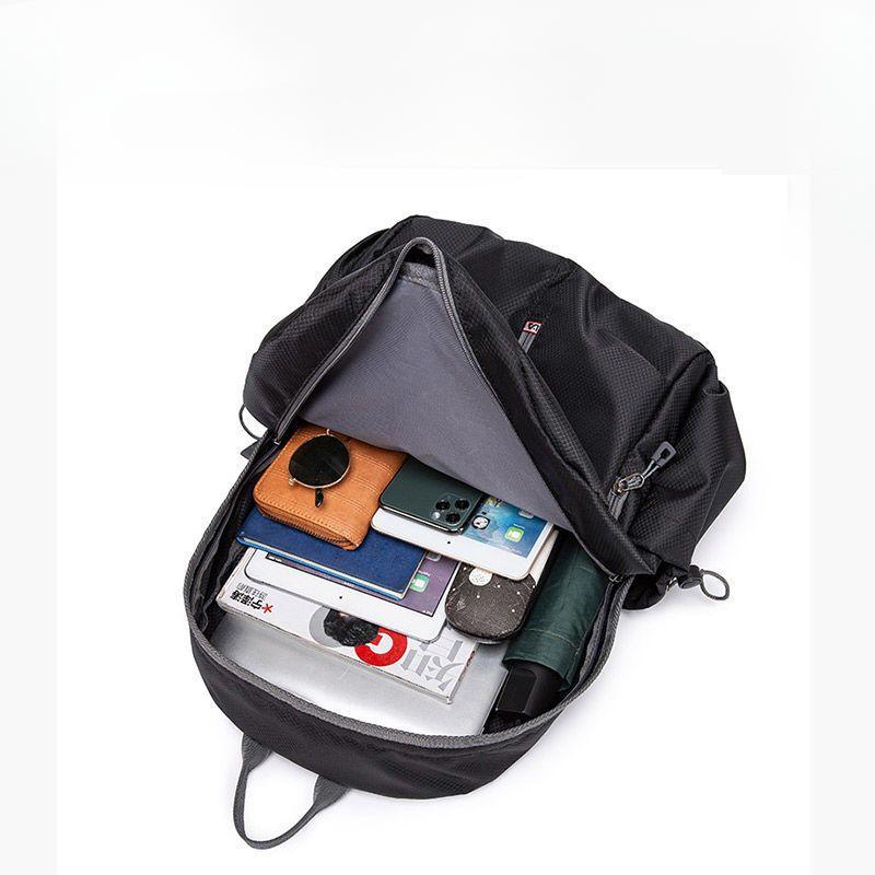 Großvolumiger Faltbarer Leichter Outdoor-Reiserucksack Schlicht Business Wasserdicht Schüler Make-up Kurs Schultasche