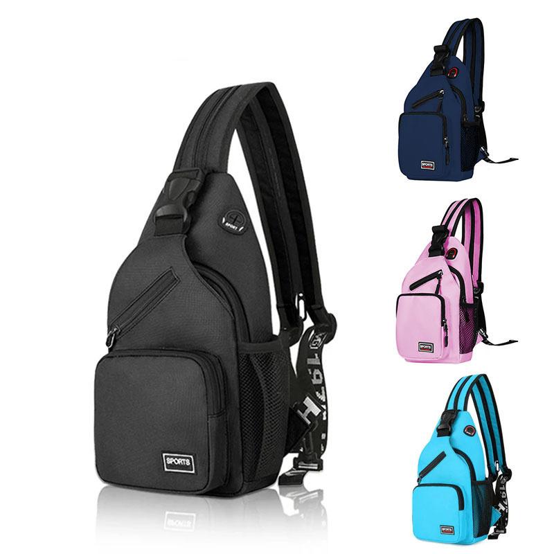 Multifunktionale Brusttasche mit Kopfhörerloch Rucksack für Damen Sling Messenger Reise Hüft Crossbody Tasche Mädchen Rucksack