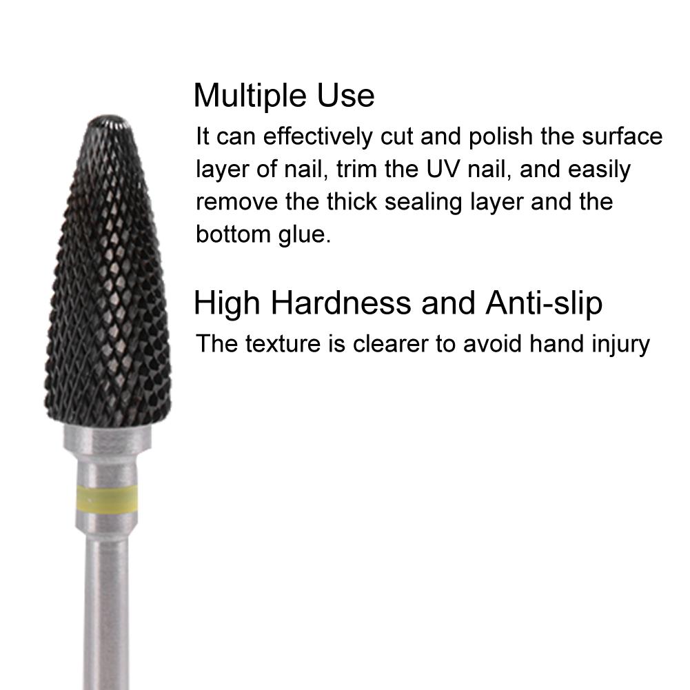 5 Types Ceramic Cylinder Shape Grinding Head Nail Drill Bit for Nail  Polishing Manicure Tools