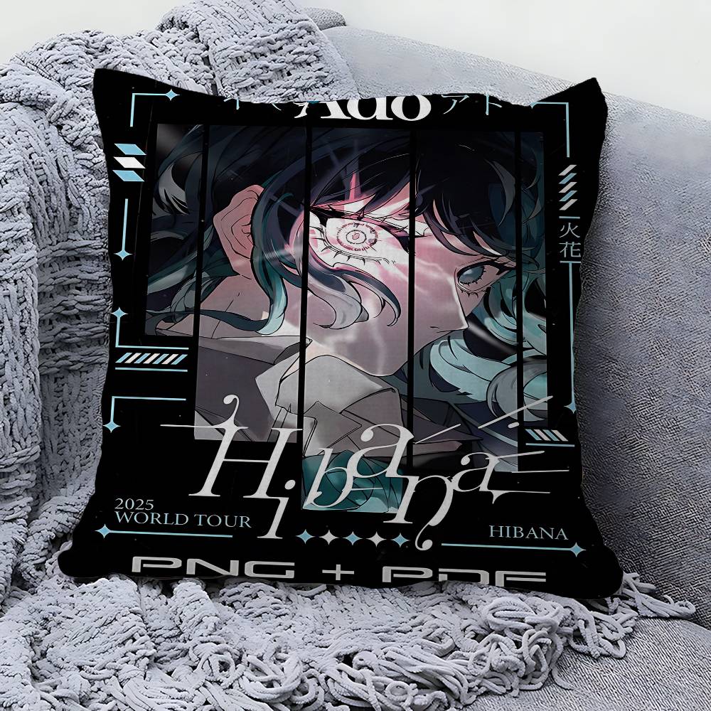 Singer A-Ado Personalized Pillow Cover Kids Bedroom Wild Party Decor Pillowcase Kid Birthday Shower Gift