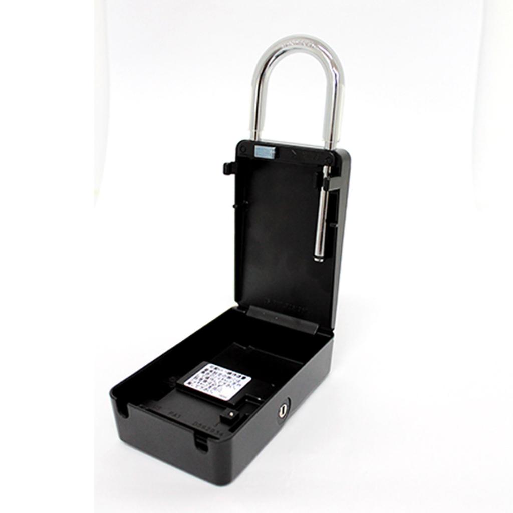 Waki Sangyo Emergency Key Box, Black, 110 x 72 mm, Spare Key Box, for Key Storage and Transfer, MBX-2204