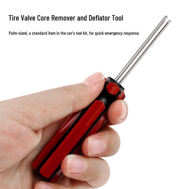 Tire Valve Core Installation Tool and Single Head Wrench