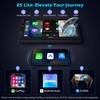 ATOTOLIFE 2DIN Car Navigation System with Android Android Auto CarPlay USB EQ Mirror Video Voice Control All-in-One 7-inch Navigation, & Wireless,