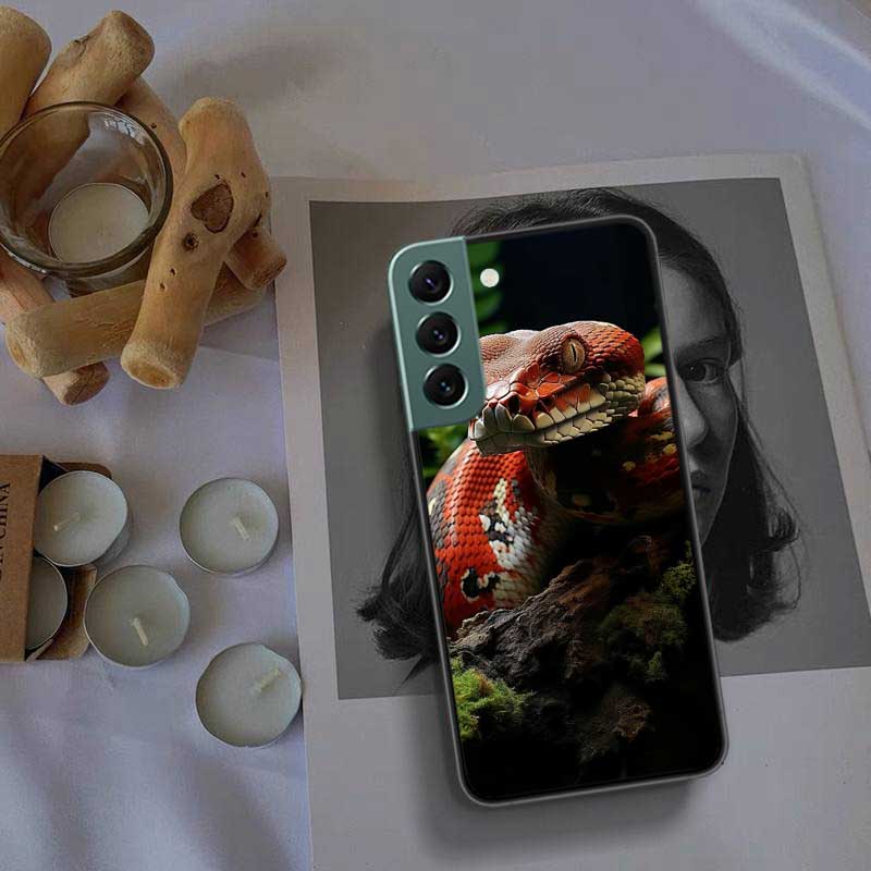 Forest Vipers And Pythons Phone Case For Samsung Galaxy S22 S25 Ultra S21 S10 Plus S26 Edge S20 S23 S24 FE Cover Silicone So