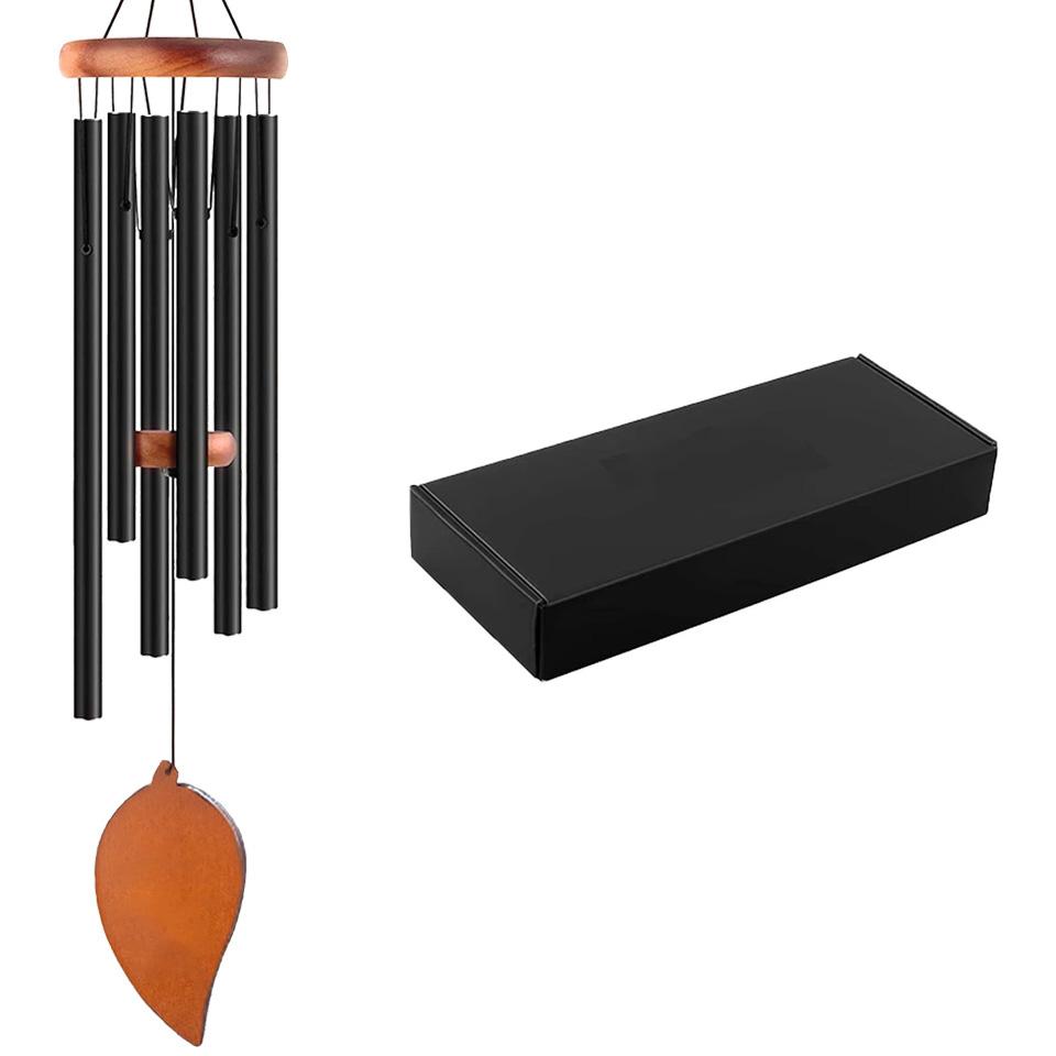 New Metal Windchime Aluminum Windbell Wind Chimes 6 Rods Chimes Home Decoration Craft Outdoor Garden Patio Notes Zen Meditation