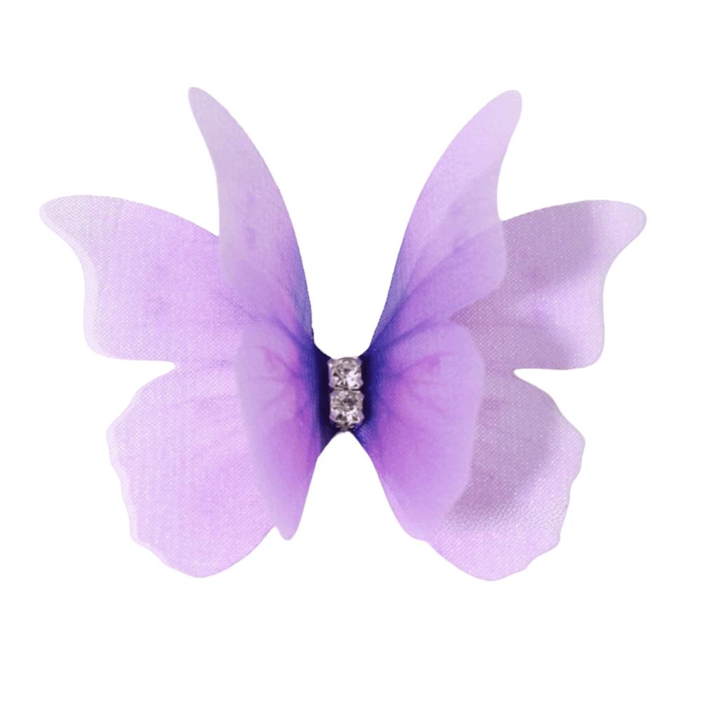 

50Pcs 3D Chiffon Butterfly Embroidered Patches Clothes Sewing Patch Bridal Hair Accessories 02