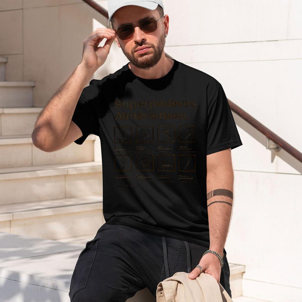 Almeria supers Model Men’s Short-sleeve crewneck T-Shirt Classic Casual Multiple Colors and Siz