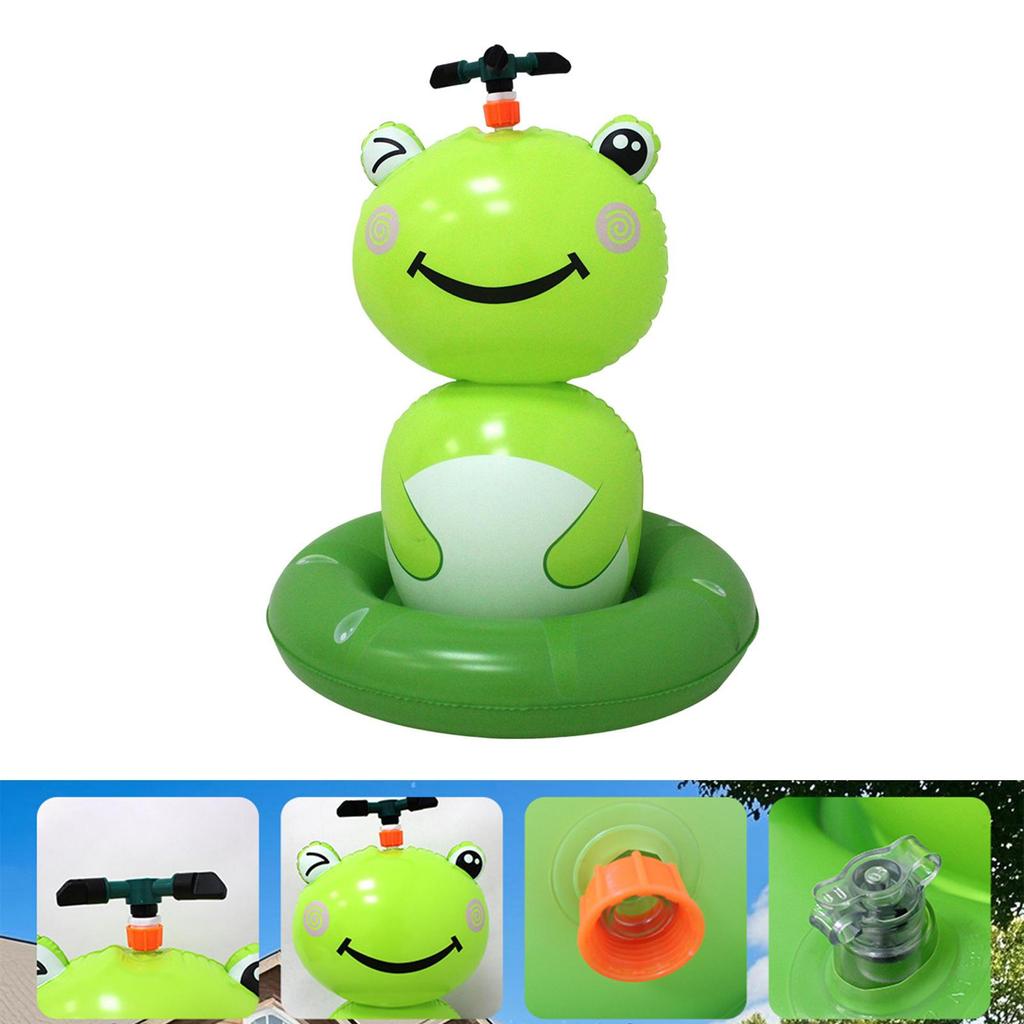 Frog Bath Sprinkler Toy for Summer on The Grassland Fighting Water Spray Toys