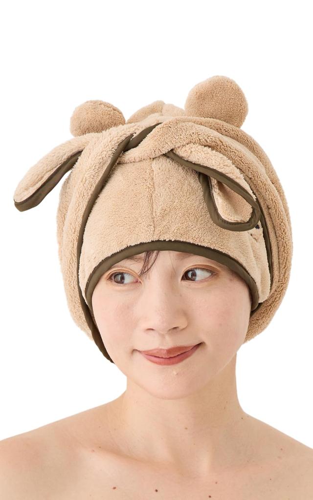 Sauna Hat Hair Turban for Water Chill Panda [valeria] Women, Bath, Absorbent, (Beige)