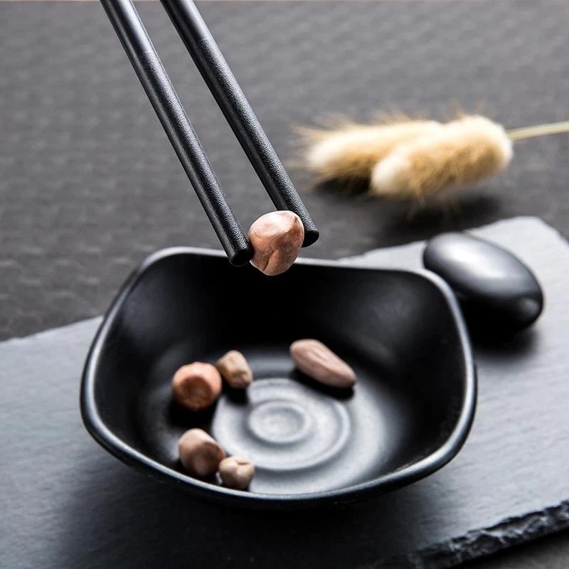 Nuovo 10 Paia Bacchette Stile Cinese Stoviglie Bastoncino per Alimenti Lega Ristorazione Sushi Antiscivolo Utensili da Cucina Domestici Hashi Baguette