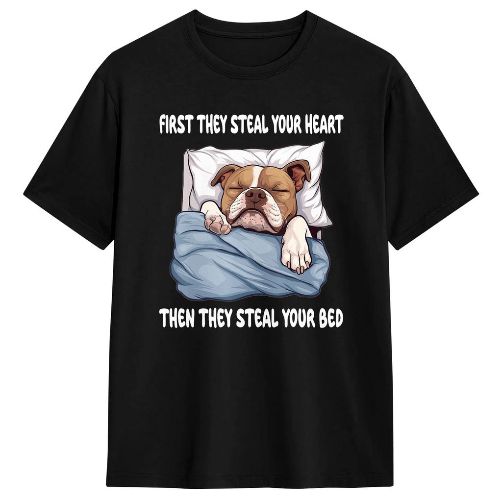 Boxer Sleeping Pajamas Nightgown T-Shirt   Hipster 100% Cotton Tee Shirt Round Collar Short Sleeve T Shirt Plus Size Clothes