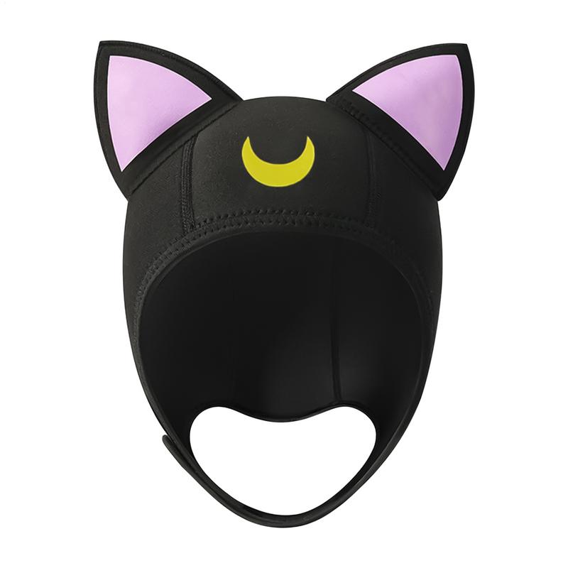 Taucherhaube Verstellbar Surferhaube Leicht Katzenohren Wasserdicht Tauchausrüstung Wassersportmütze Für Strand Segeln Urlaub