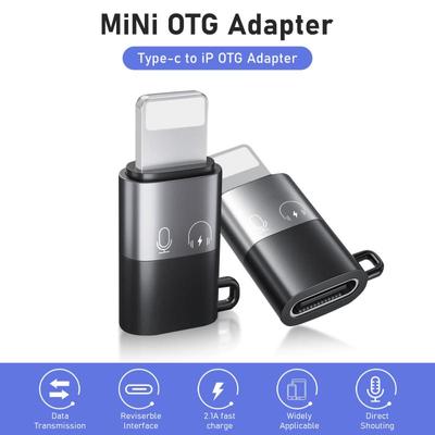 18W Lighting Male To USB C PD Charging Adapter for iPhone 14 13 12 11 Pro X XS MAX 7 8 PLUS Phone Converter Support Microphone TYPE-C Earphone