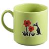Moomin 9x9cm Wooden Gift Little Moomin Gift for Made in Mug, Large, 350ml, Diameter, Box, My, Design, Women, Birthday, Tableware, Japan, Green,