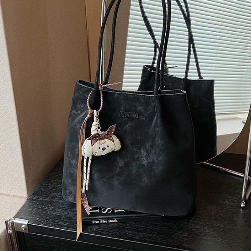 Autumn Commuter Big Bag Women's New Retro Trendy Simple Tote Bag Versatile Large Capacity Shoulder Handbag