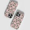 Processing sweet and cool leopard print bow iPhone17promax summer mobile phone case for girls
