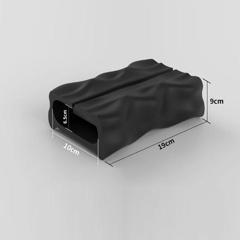 

Креативная черная смоляная коробка для салфеток, высококачественная, для гостиной, обеденного стола, бытовой, неправильной формы, для хранения, домашний декор