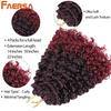 GOGO Curl Ocean Wave Braiding Hair Extensions Crochet Braids Synthetic Afro Curl Hawaii Curly Ombre Black Pink Water Wave Braid For Women