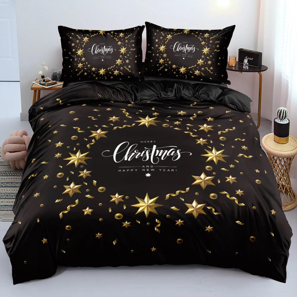 Weihnachtsbaum Stern Bettwäsche Set Jungen Mädchen Einzelbett Queen Size Bettbezug Kissenbezug Bett Kinder Erwachsene Mode Heimtextil