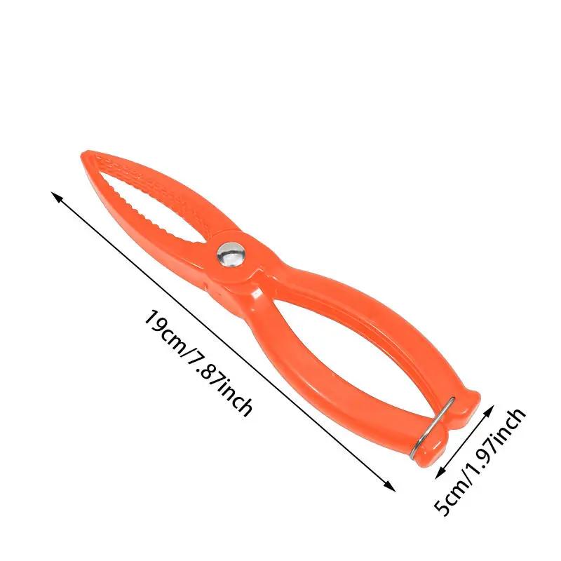 Durable Fishing Plier Portable Grappling Hook Release Tool Fish Body Bracket Pliers Fishing Fish Clip Scissor Plier Fishing Tool оранжевый