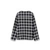 [wooyoungmi] Black Gradation Check Collarless Jacket W261JP18958B