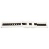 Watch Strap - MY-MONTRE - Sporty 20 Mm - Two-tone White/black Silicone - Width 4.5 Mm - Quick-release Metal Buckle