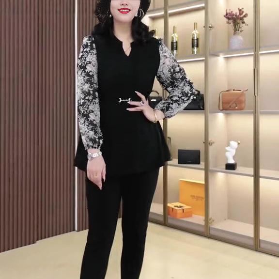 

2025 Spring High-End Chiffon Drape Long Sleeve Plus Size Women s Shirt - Casual Fashion 3XL (160-180 jin)