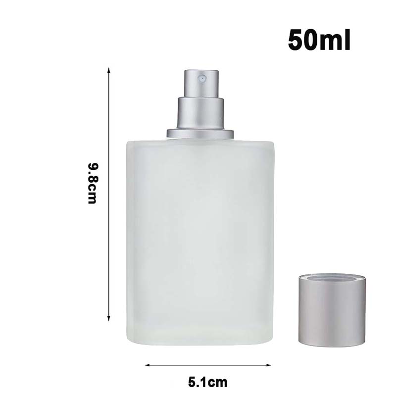 30/50ml Screw Top Sandblasted Glass Perfume Bottle Liquid Spray Bottle Empty Dispenser Bottle Empty Makeup Fine Mist Bottles