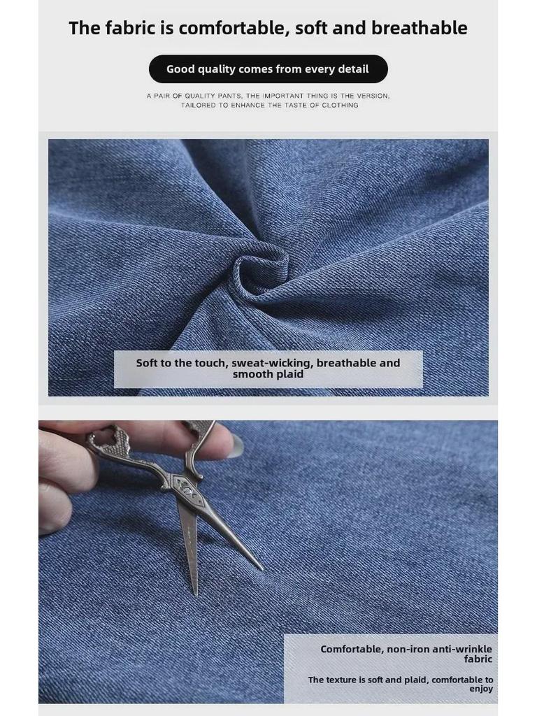 Tall Women's Wide-Leg High-Waist Jeans – Autumn 2020 Trendy Loose Straight-Leg Drape Pants