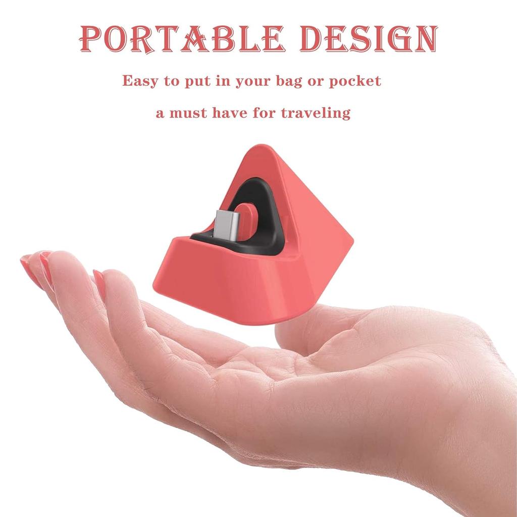 Charging Dock for Nintendo Switch Lite, Charging Stand Station Compatible with Nintendo Switch (Coral)