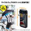 Sanwa Direct Cycling Pouch, Road Bike, Wallet, iPhone, Smartphone, Water-Resistant, Lightweight, 62g, 800-BYCP002