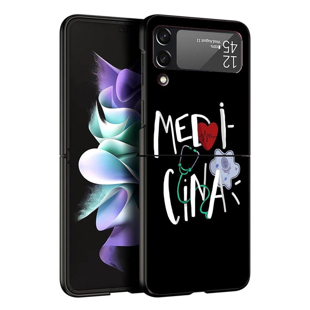 

EMT EMS Medical Rescue Black Phone Case For Samsung ZFlip7 ZFlip6 ZFlip5 ZFlip4 ZFlip3 5G Hard Protective Galaxy Z Flip 3 4 5 6 Samsung Z Flip 3
